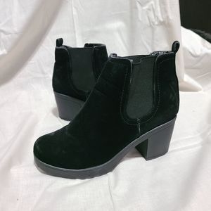 Faux Suede Ankle Booties